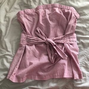 Naked Zebra Strapless Top